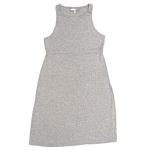 Athleta Santorini High Neck Solid Dress Size Small Gray Sleeveless #212371